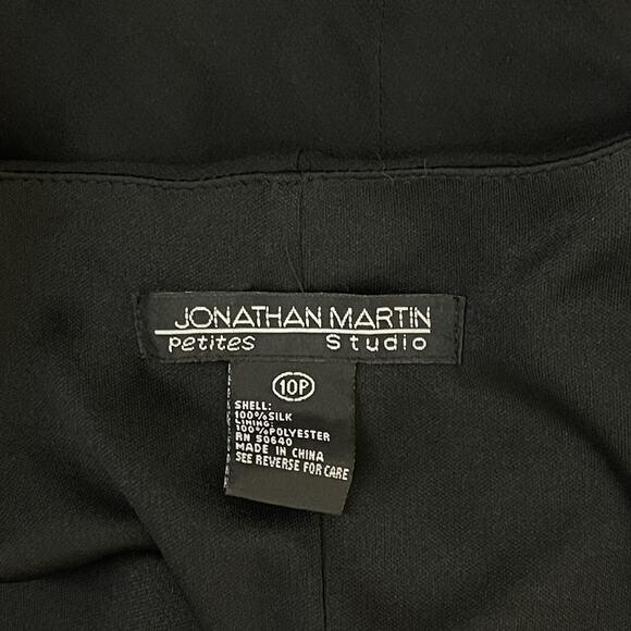 Vintage 90’s/Y2K Black Silk Bias Cut Dress Handkerchief Hem, Size 10 Medium - Picture 5 of 9